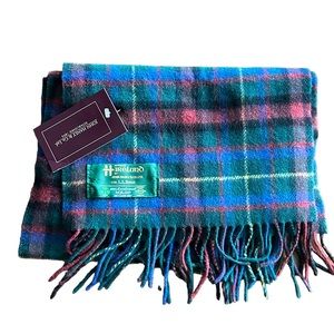 NWT LL Bean/John Hanly Irish Tartan 100% Lambswool Scarf